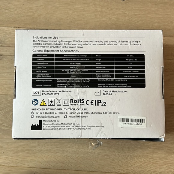 Fit King Air Compression Leg Massager - Picture 2 of 2